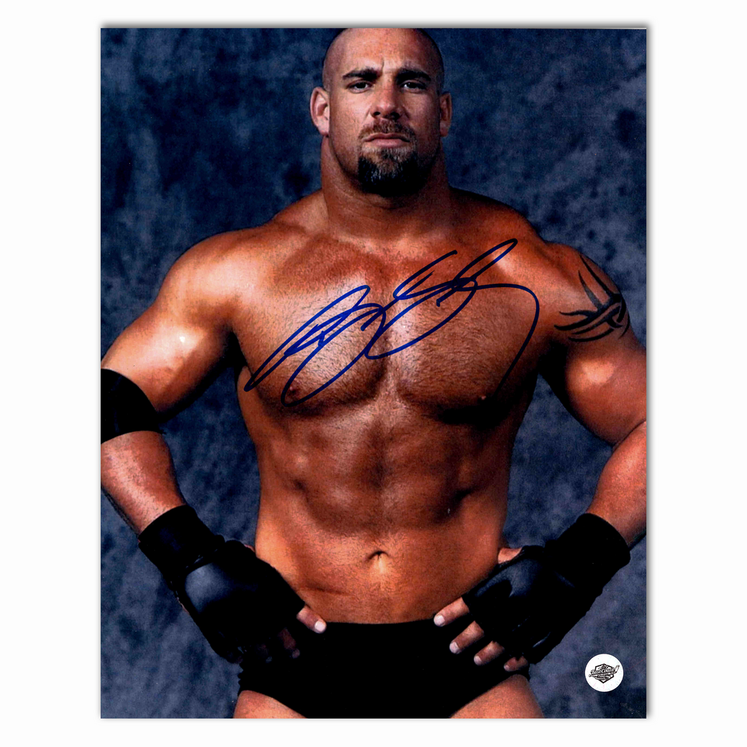 Bill Goldberg Autographed Wrestling 8x10 Photo (Hands On Side)