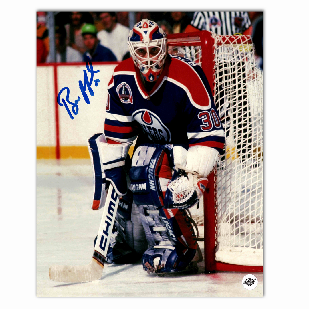 Bill Ranford Autographed Edmonton Oilers Action Photo 8x10 Photo