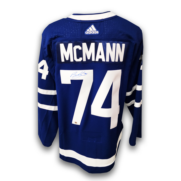 Bobby McMann Autographed Toronto Maple Leafs Home Adidas Jersey