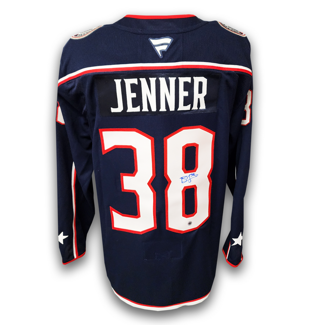 Boone Jenner Autographed Columbus Blue Jackets Home Fanatics Premium Jersey