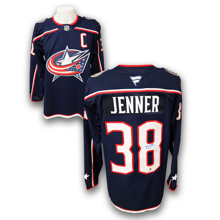 Boone Jenner Autographed Columbus Blue Jackets Home Fanatics Premium Jersey