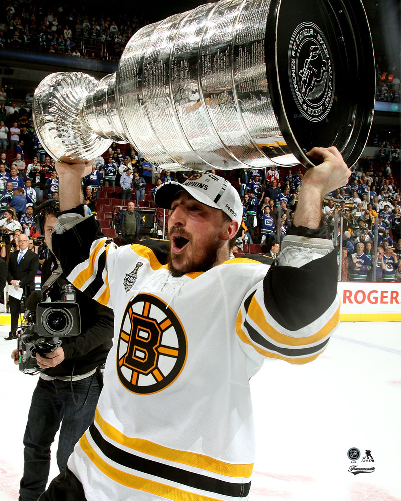 Pre-Order - Brad Marchand Autographed Boston Bruins 2011 Stanley Cup 8x10 Photo