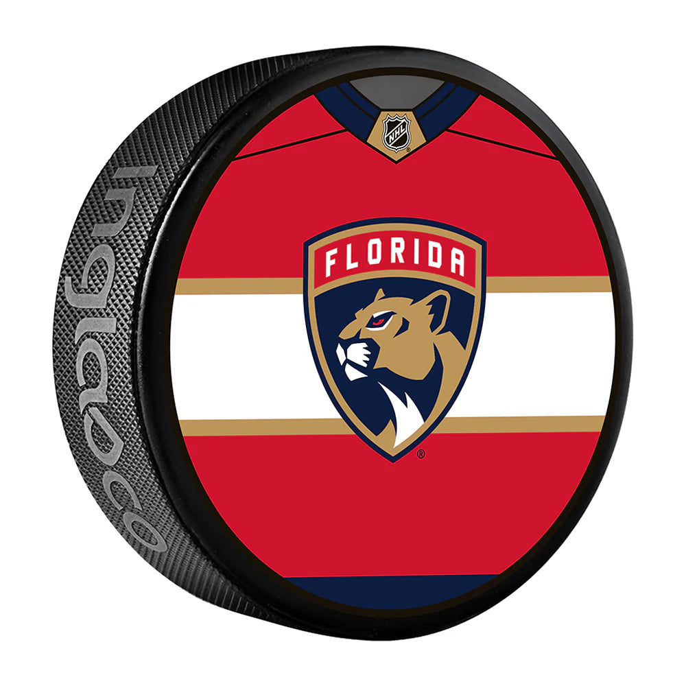 Pre-Order - Brad Marchand Autographed Florida Panthers Jersey Design Hockey Puck