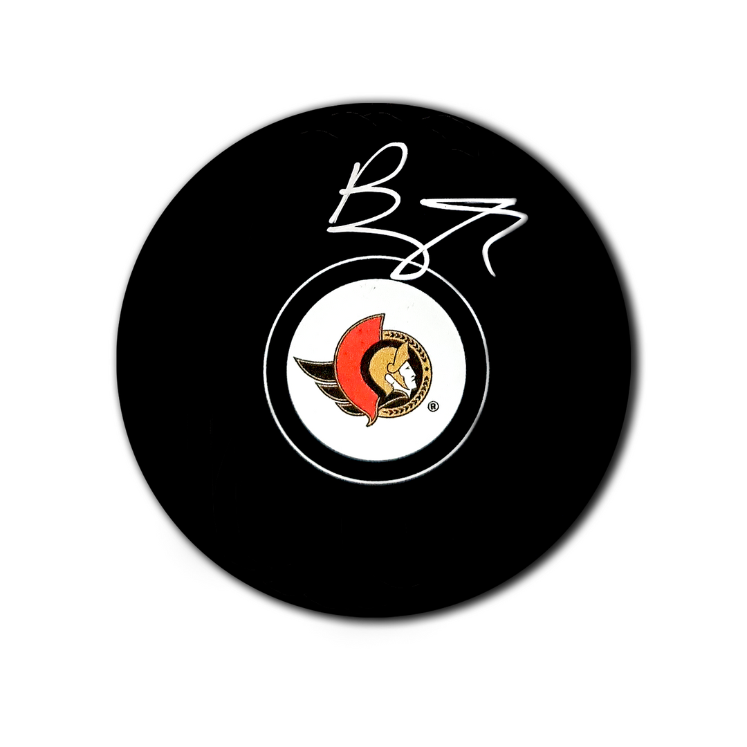 Brady Tkachuk Ottawa Senators Autographed Hockey Puck