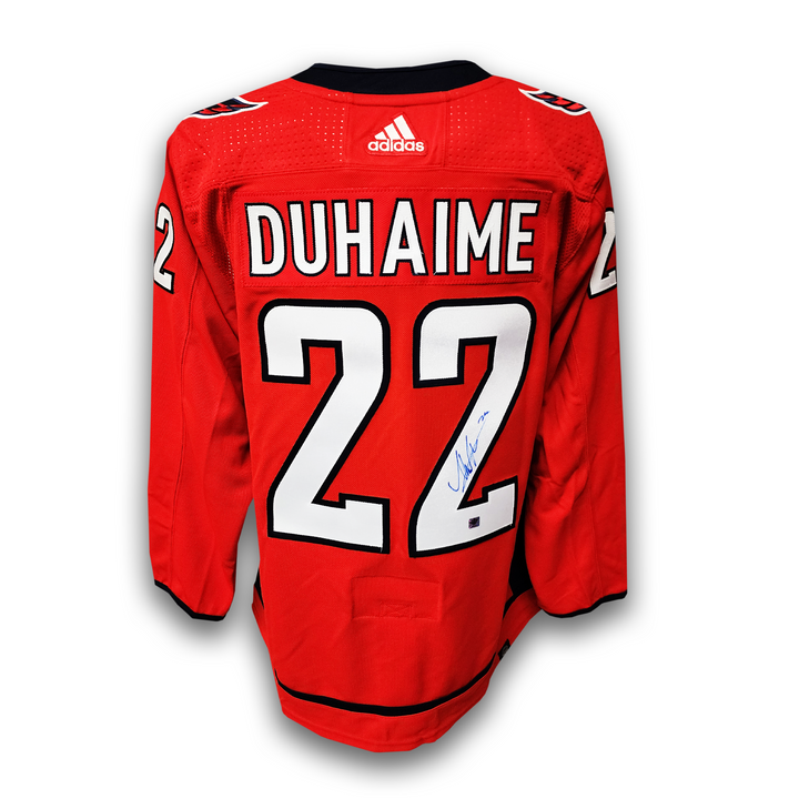 Brandon Duhaime Autographed Washington Capitals Home Adidas Jersey