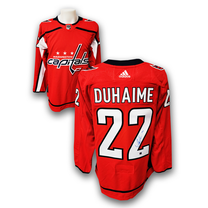 Brandon Duhaime Autographed Washington Capitals Home Adidas Jersey