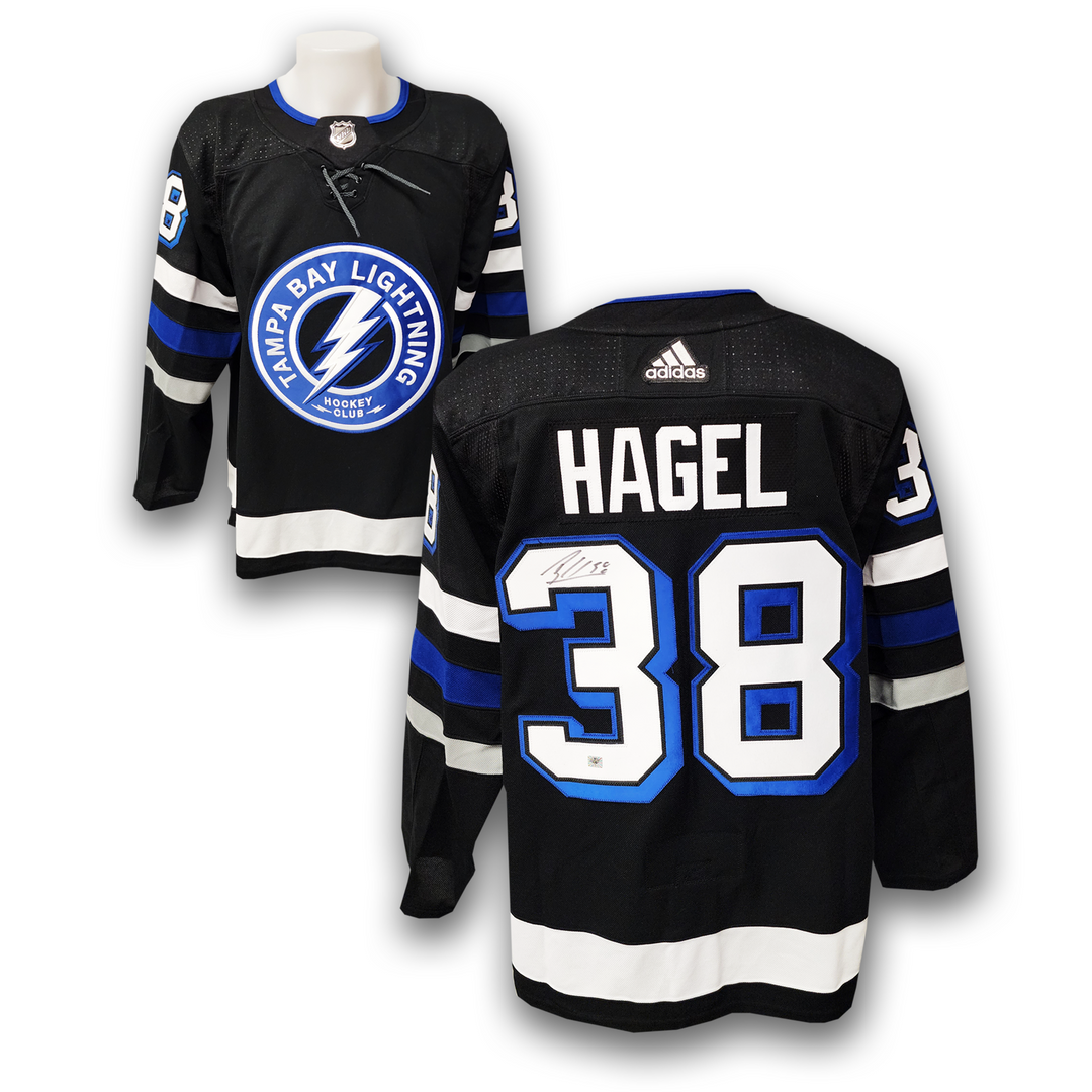 Brandon Hagel Autographed Tampa Bay Lightning Alternate Adidas Jersey
