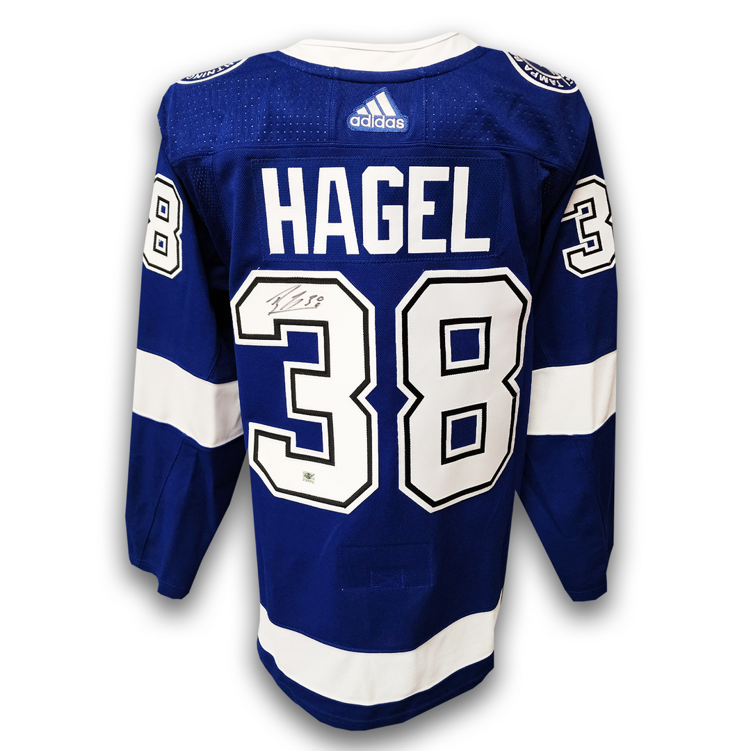Brandon Hagel Autographed Tampa Bay Lightning Home Adidas Jersey