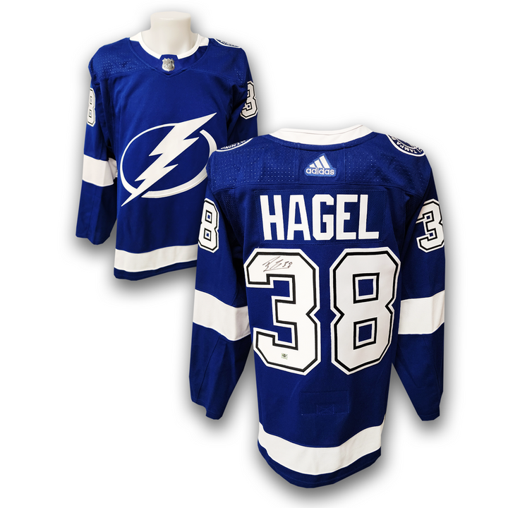 Brandon Hagel Autographed Tampa Bay Lightning Home Adidas Jersey