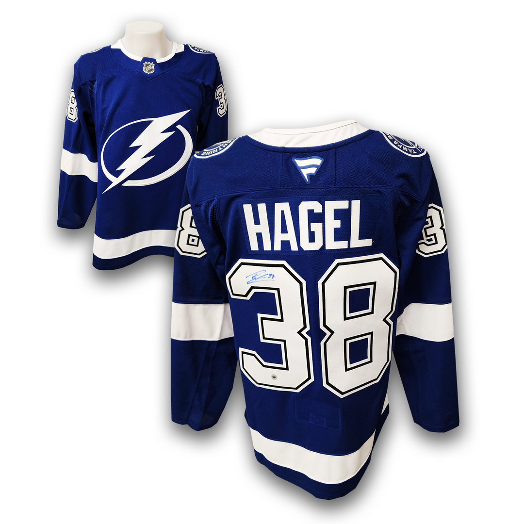 Brandon Hagel Autographed Tampa Bay Lightning Home Fanatics Premium Jersey