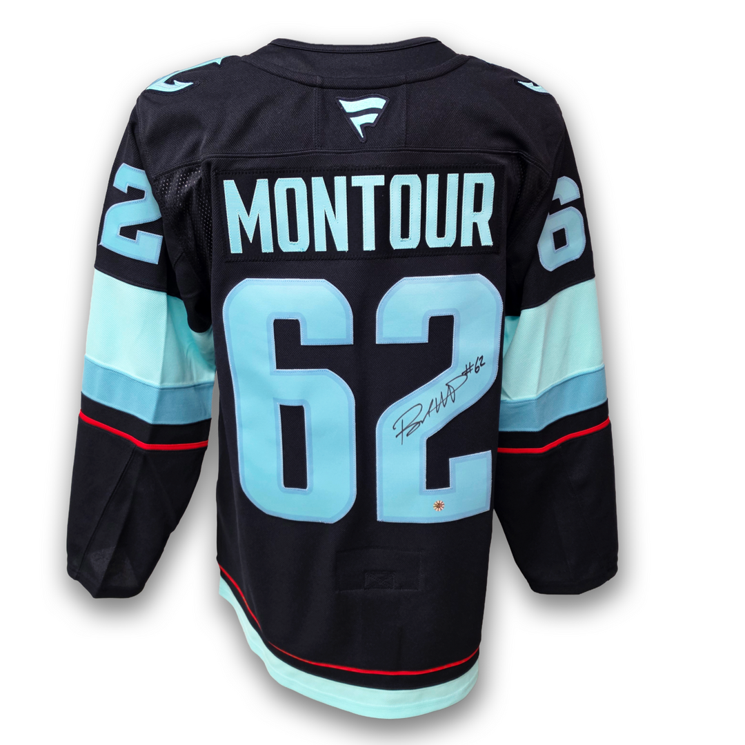 Brandon Montour Autographed Seattle Kraken Home Fanatics Premium Jersey