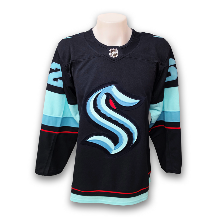 Brandon Montour Autographed Seattle Kraken Home Fanatics Premium Jersey