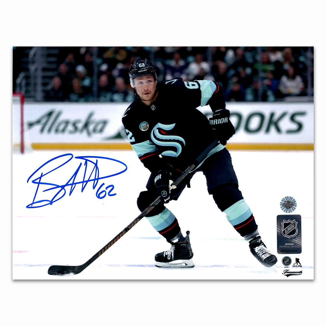 Brandon Montour Autographed Seattle Kraken Home 8x10 Horizontal Photo