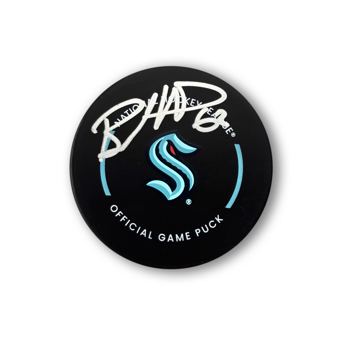 Brandon Montour Autographed Seattle Kraken Official Hockey Puck