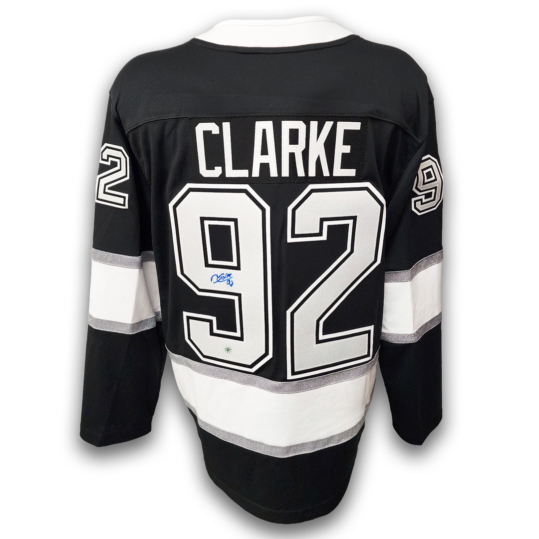 Brandt Clarke Autographed Los Angeles Kings Home Fanatics Breakaway Jersey