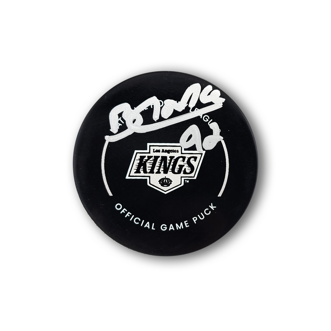 Brandt Clarke Autographed Los Angeles Kings Official Hockey Puck