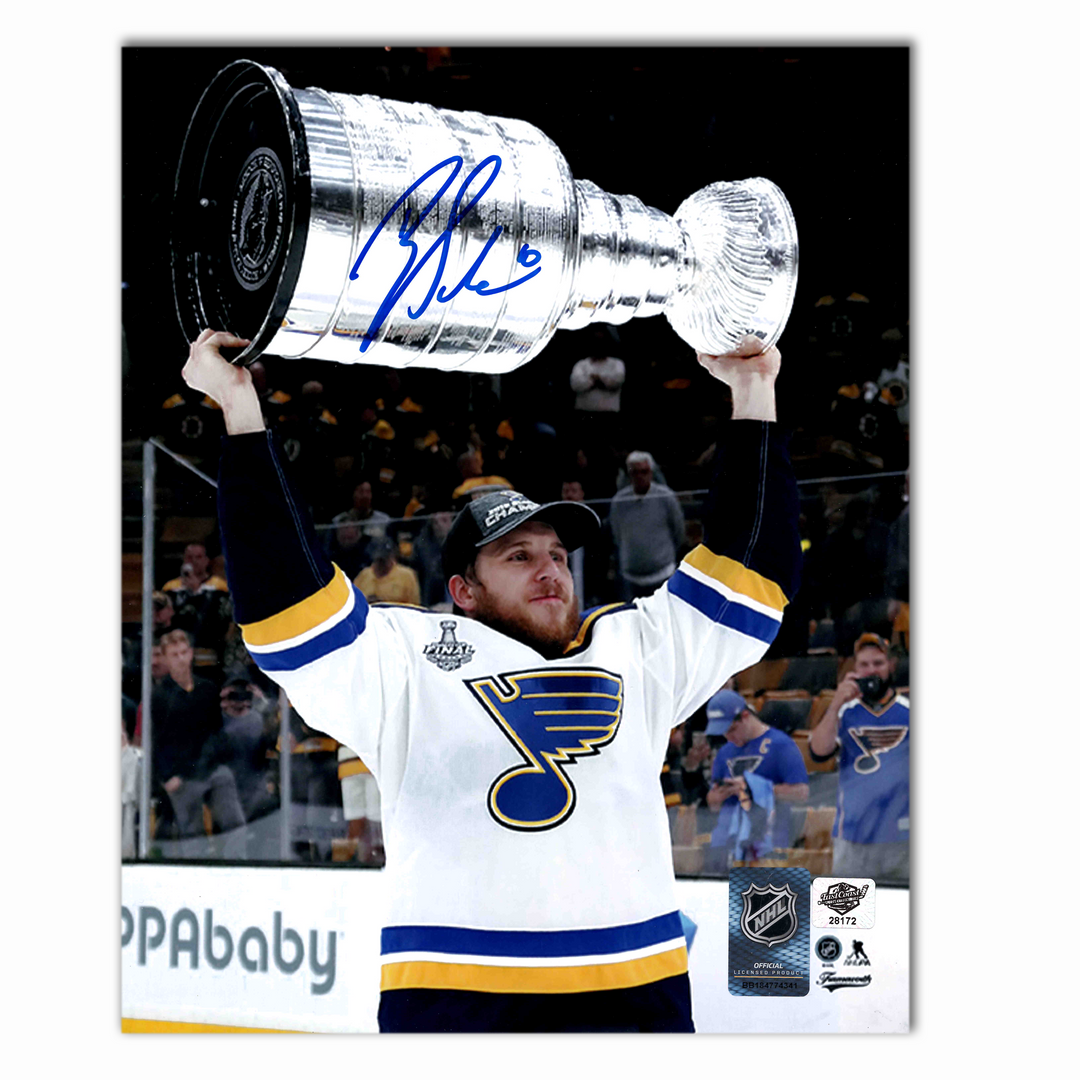Brayden Schenn Autographed St. Louis Blues 2019 Stanley Cup 8x10 Photo