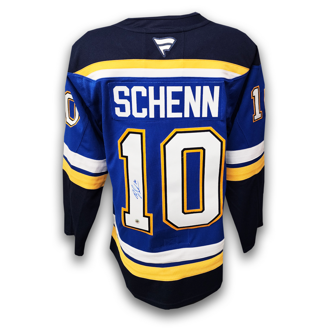 Brayden Schenn Autographed St. Louis Blues Home Fanatics Premium Jersey