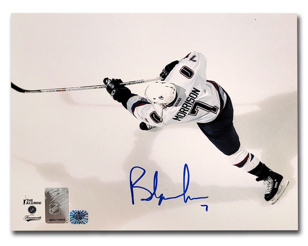 Brendan Morrison Vancouver Canucks Autographed 8x10 Photo (Slapshot)
