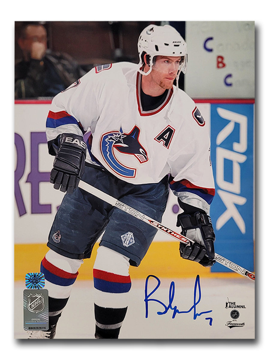 Brendan Morrison Vancouver Canucks Autographed 8x10 Photo (White Orca)