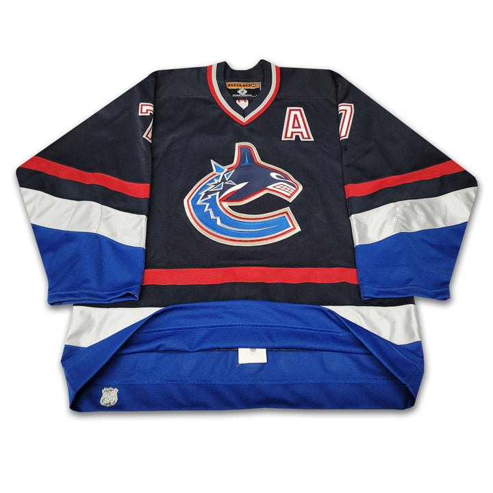Brendan Morrison Vancouver Canucks Navy Koho Authentic Jersey Inscribed West Coast Express