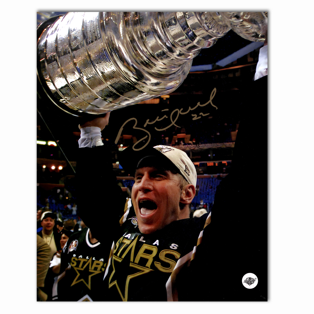 Brett Hull Autographed Dallas Stars 1999 Stanley Cup 8x10 Photo
