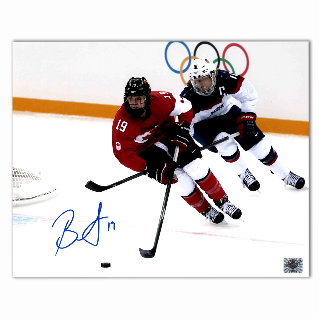 Brianne Jenner Autographed Team Canada 8x10 Photo