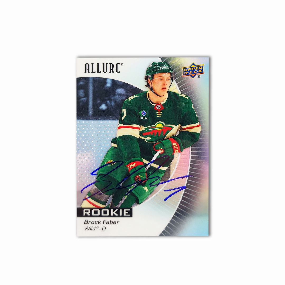 2023-24 UD Allure #112 BROCK FABER Autographed Rookie Card