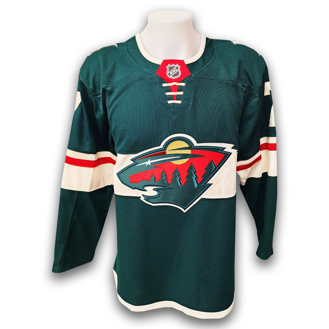Brock Faber Autographed Minnesota Wild Home Fanatics Premium Jersey Inscribed