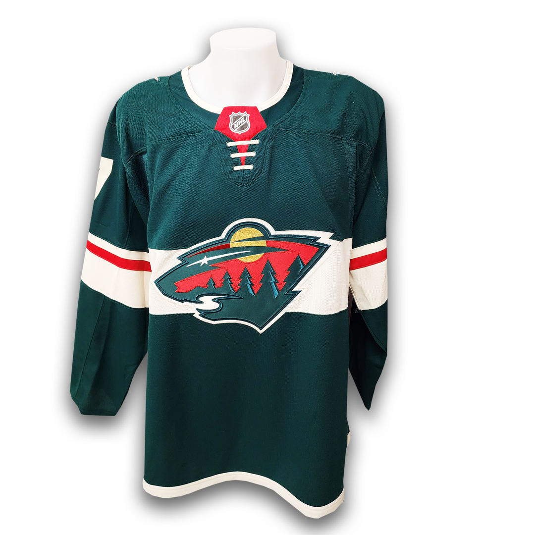 Brock Faber Autographed Minnesota Wild Home Fanatics Premium Jersey