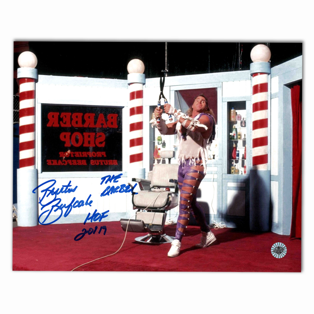 Brutus Beefcake Autographed WWE 8x10 Photo (The Barber)