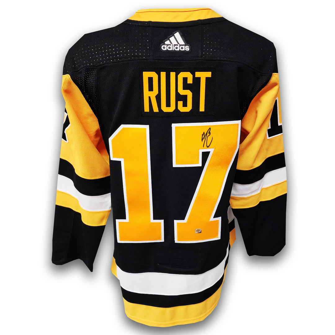 Bryan Rust Autographed Pittsburgh Penguins Home Adidas Jersey