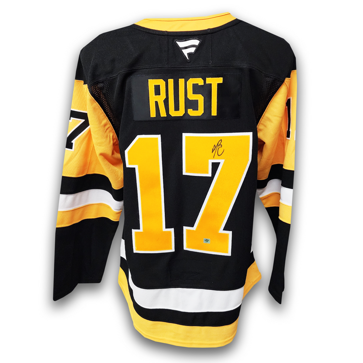 Bryan Rust Autographed Pittsburgh Penguins Home Fanatics Premium Jersey