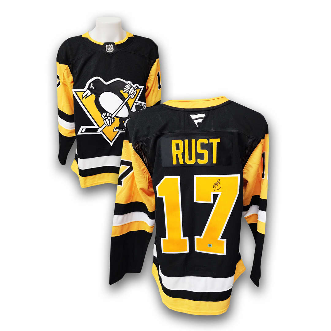 Bryan Rust Autographed Pittsburgh Penguins Home Fanatics Premium Jersey