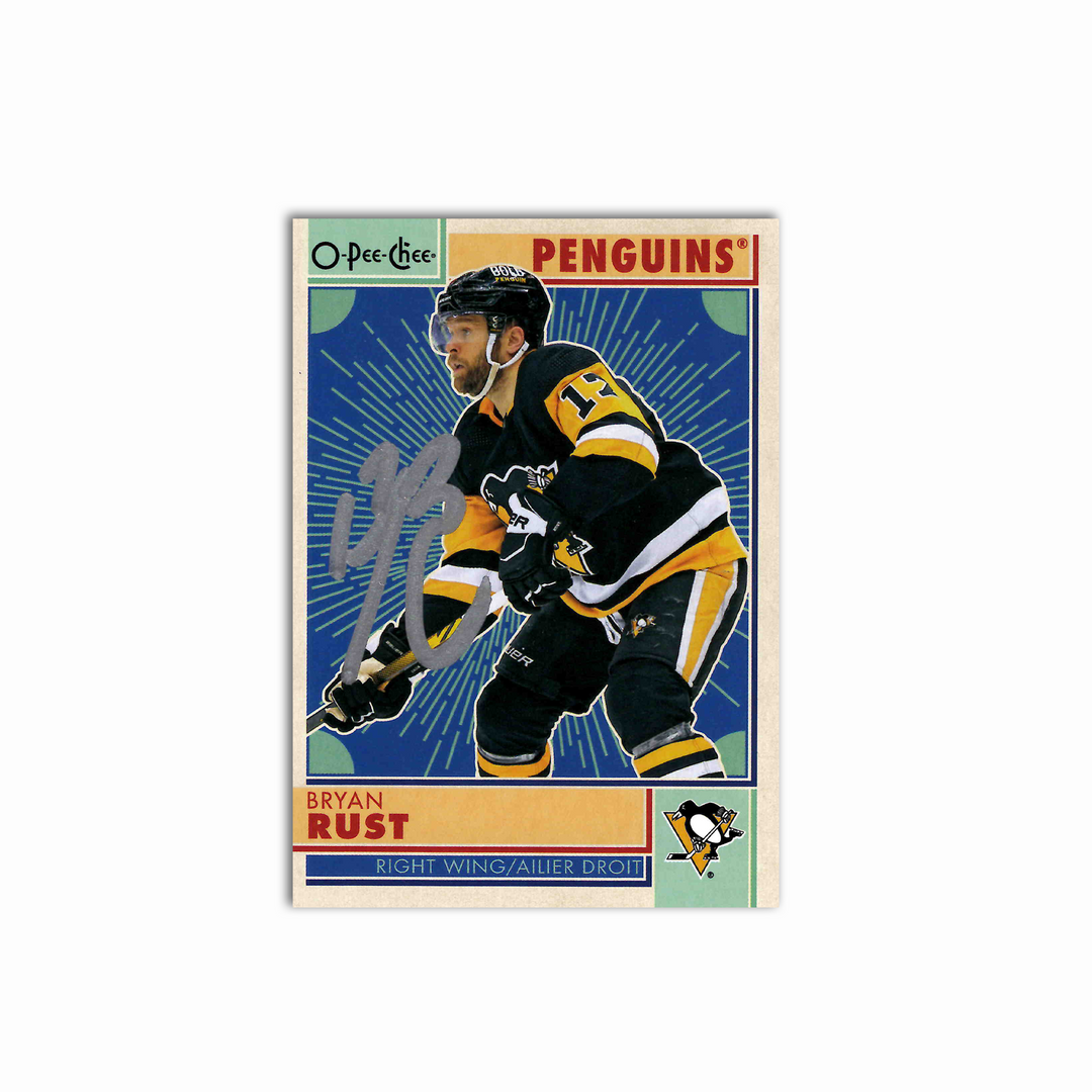 Bryan Rust Autographed Pittsburgh Penguins 2022-23 O-Pee-Chee Hockey Card