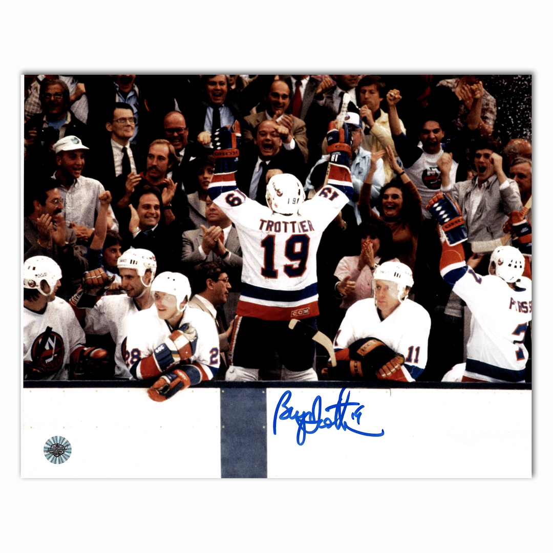 Bryan Trottier Autographed New York Islanders Horizontal 8x10 Photo