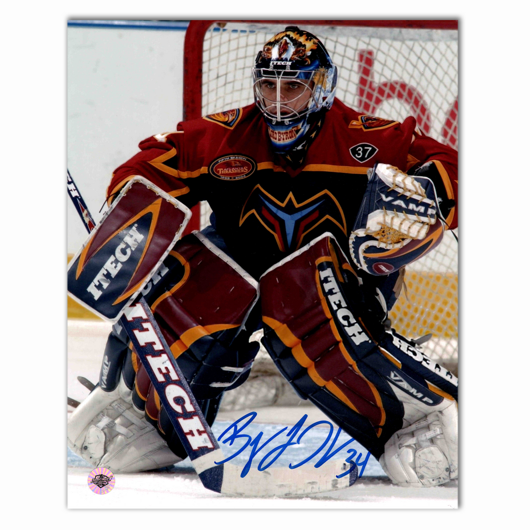 Byron Dafoe Autographed Atlanta Thrashers 8x10 Photo