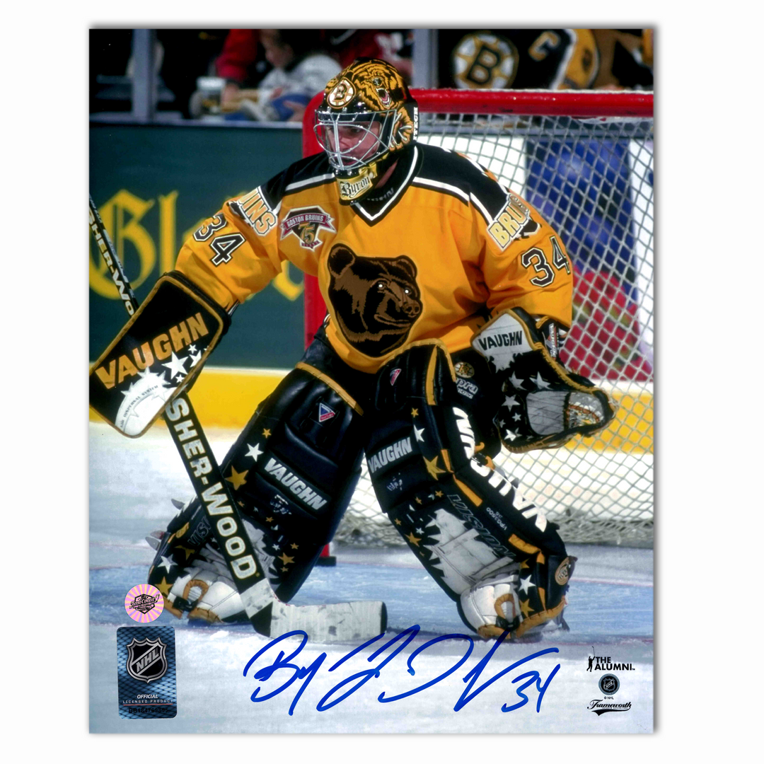 Byron Dafoe Autographed Boston Bruins Alternate 8x10 Photo