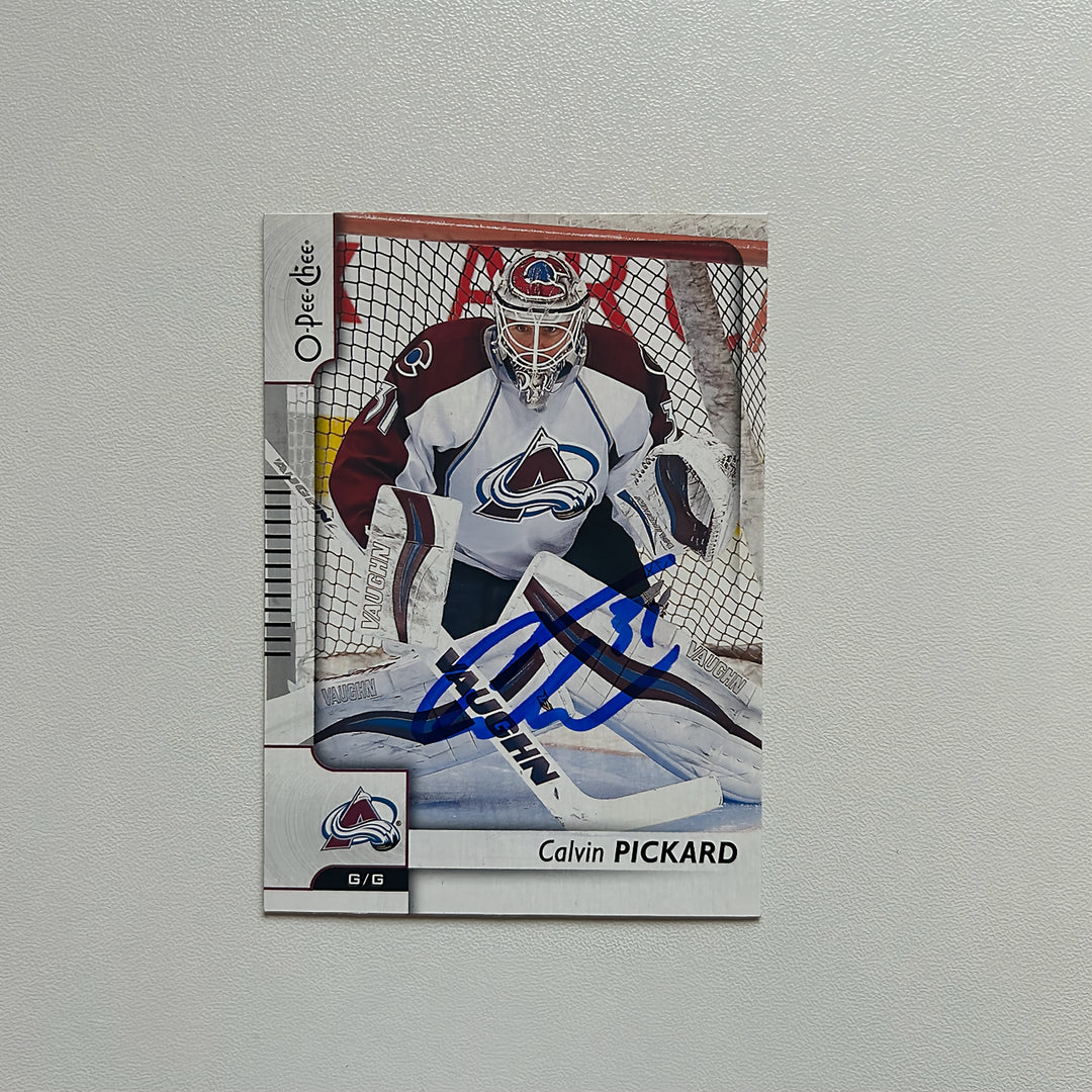 2013-14 OPC O-Pee-Chee #32 CALVIN PICKARD Autographed Rookie Card