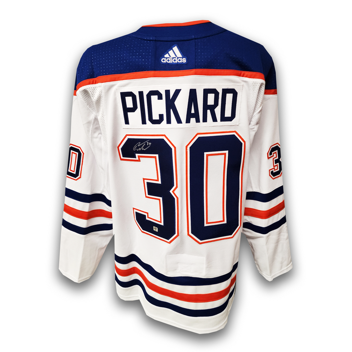 Calvin Pickard Autographed Edmonton Oilers Away Adidas Jersey