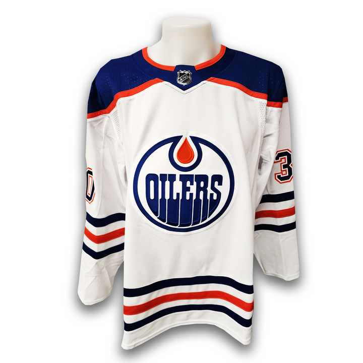 Calvin Pickard Autographed Edmonton Oilers Away Adidas Jersey