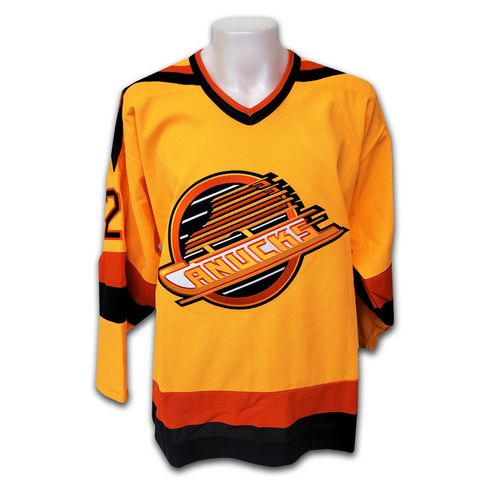 Cam Neely Vancouver Canucks Yellow Flying Skate Jersey