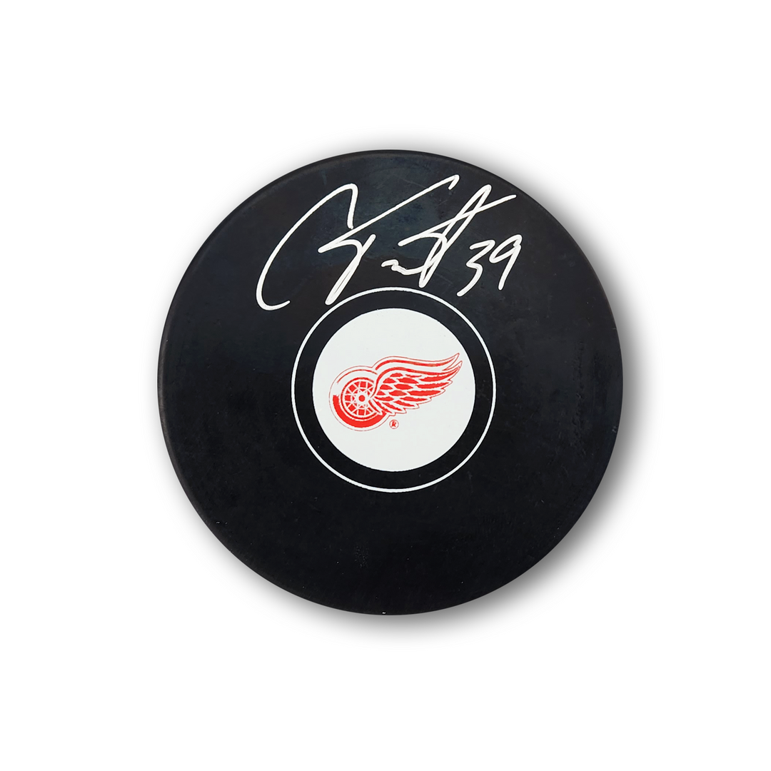 Cam Talbot Autographed Detroit Red Wings Hockey Puck
