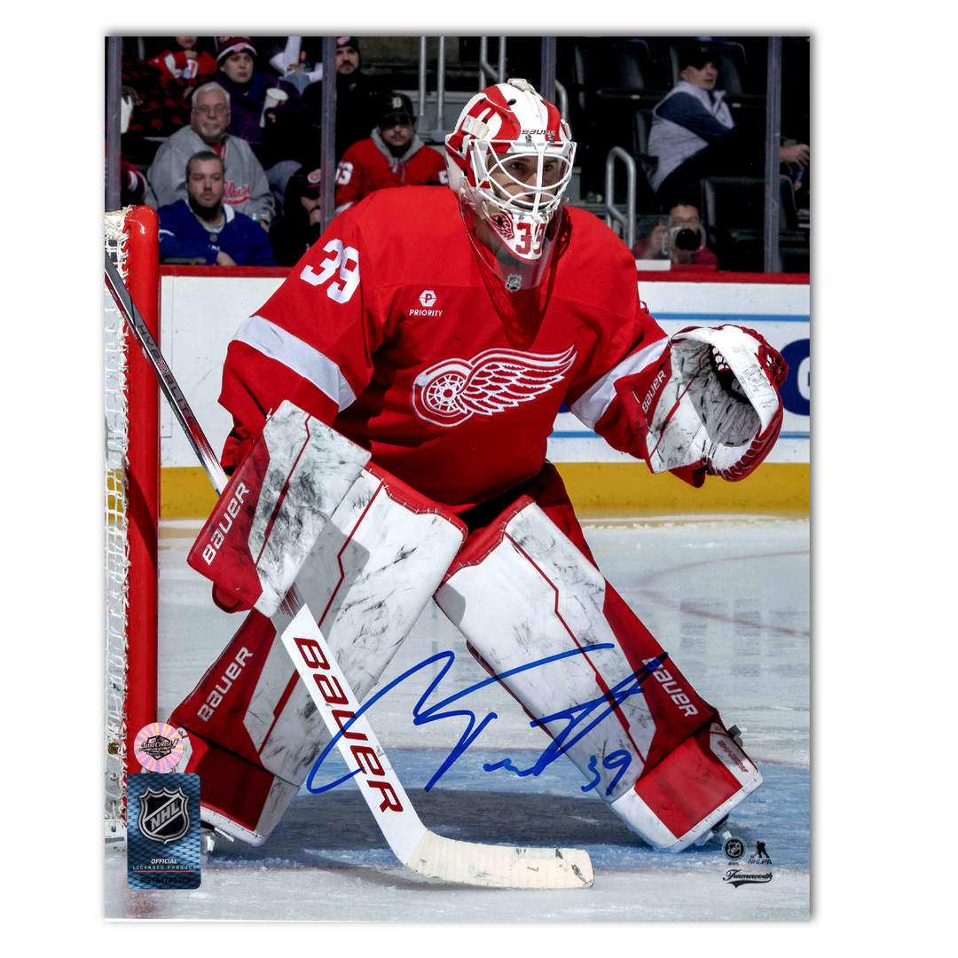 Cam Talbot Autographed Detroit Red Wings Home 8x10 Photo