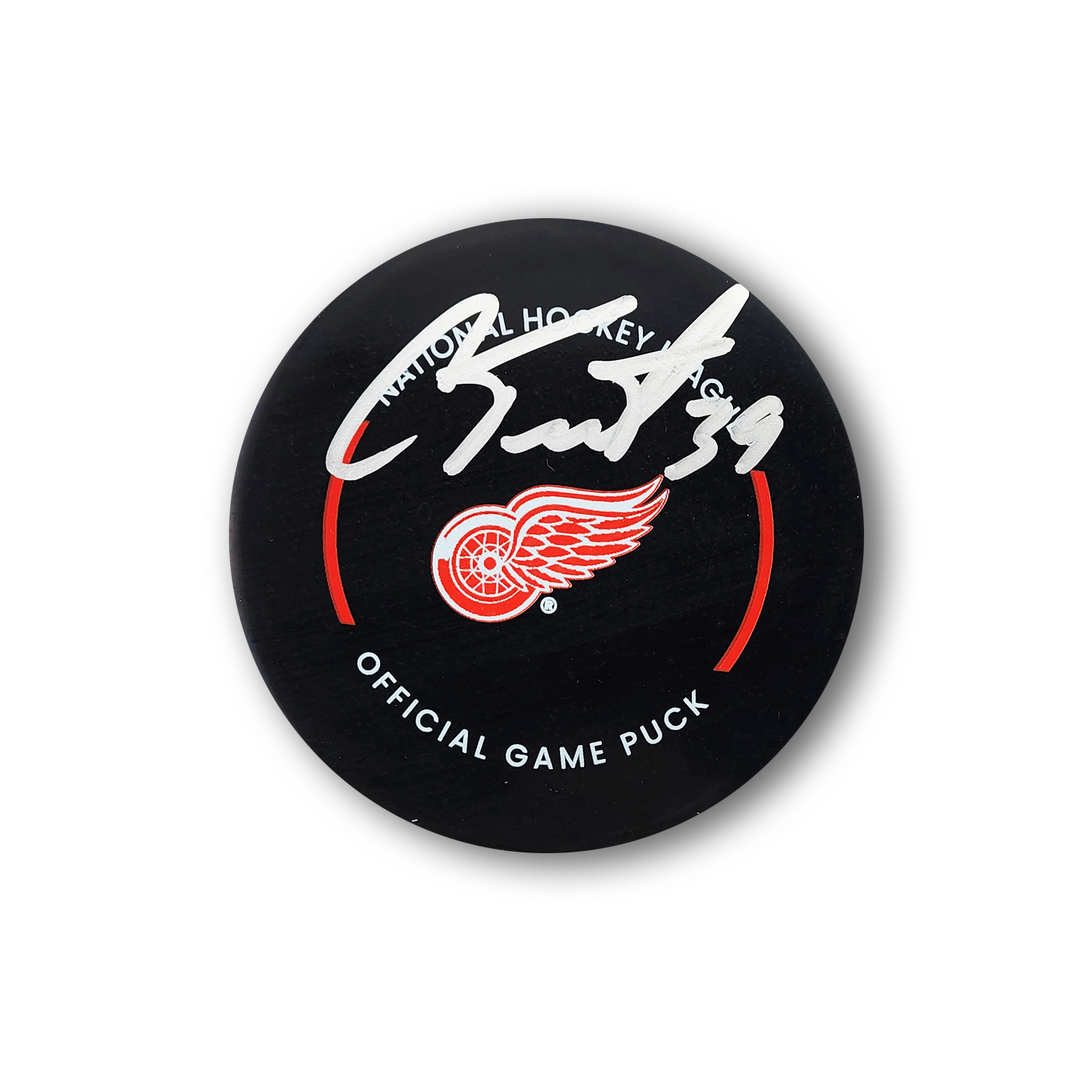Cam Talbot Autographed Detroit Red Wings Official Hockey Puck