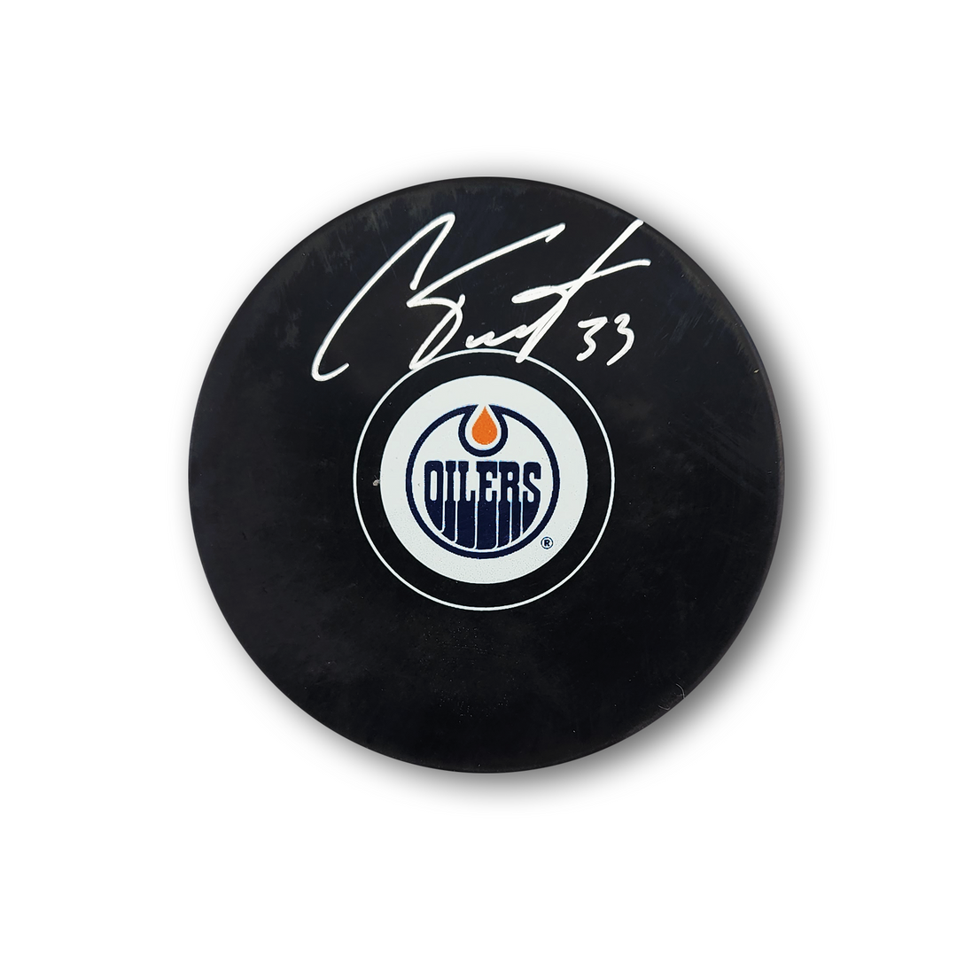 Cam Talbot Autographed Edmonton Oilers Hockey Puck