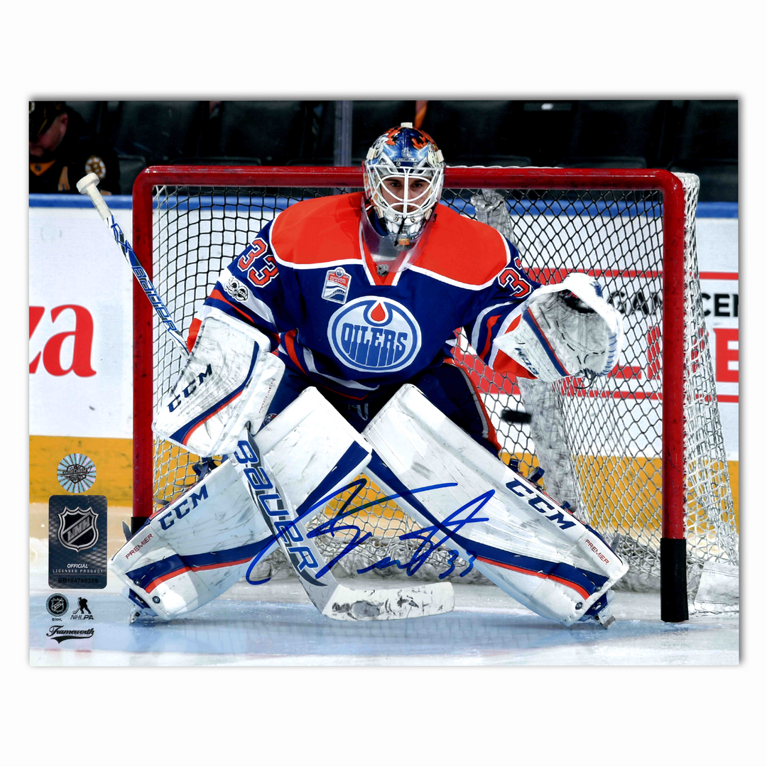 Cam Talbot Autographed Edmonton Oilers Home Horizontal 8x10 Photo