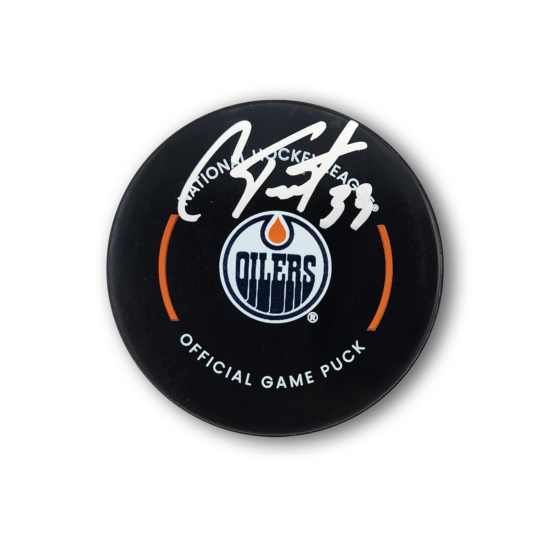 Cam Talbot Autographed Edmonton Oilers Official Hockey Puck