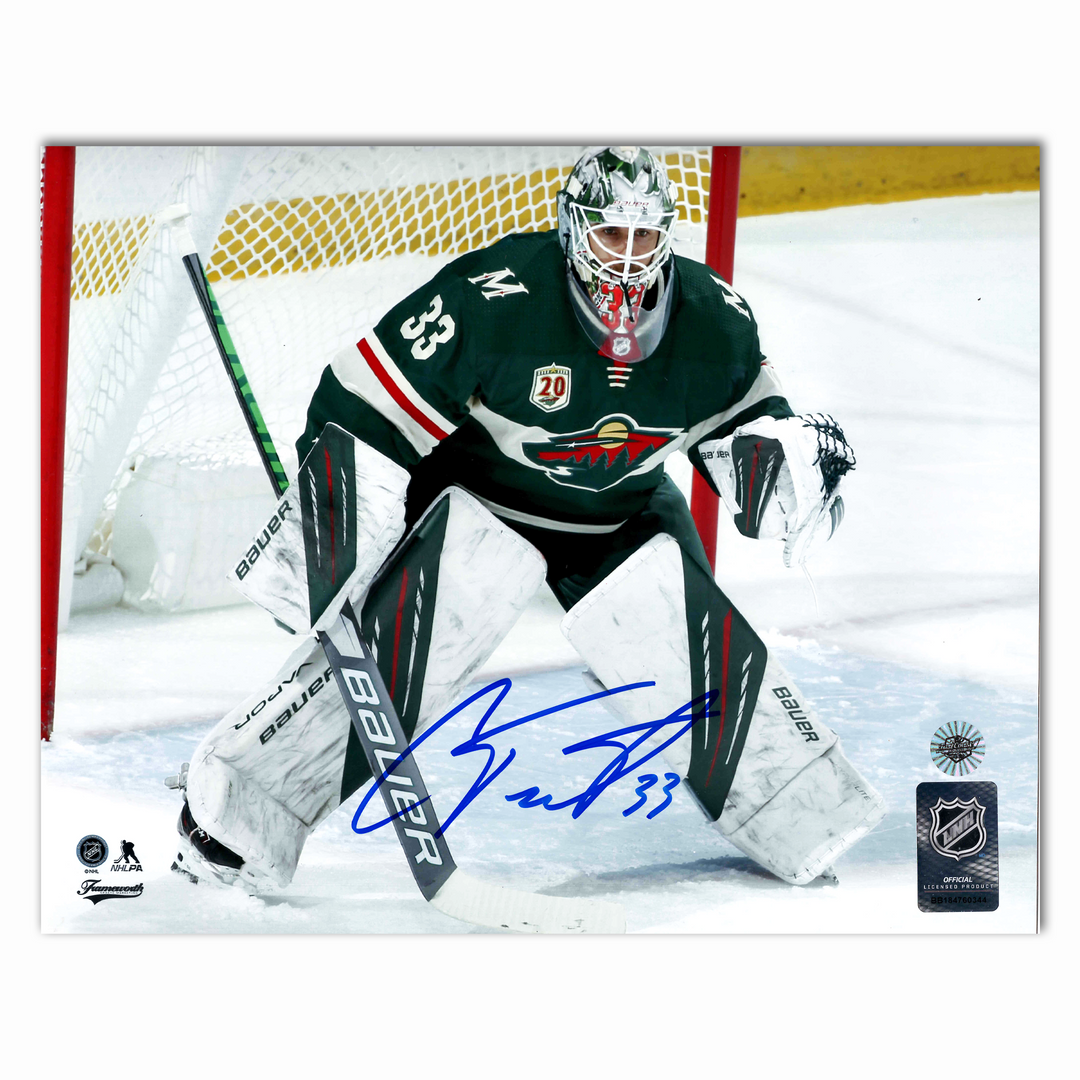 Cam Talbot Autographed Minnesota Wild Home Horizontal 8x10 Photo