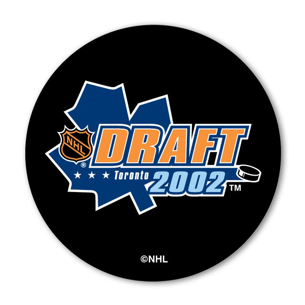 Pre-Order - Cam Ward Autographed 2002 NHL Draft Hockey Puck